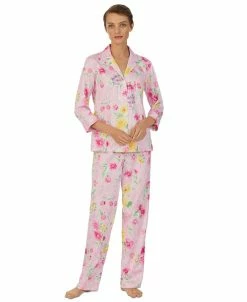 Lauren Ralph Lauren Women's Floral 3/4-Sleeve Pajamas Set