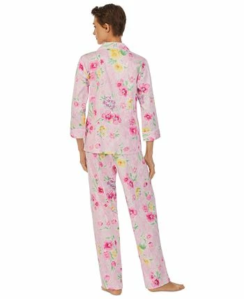 Lauren Ralph Lauren Women's Floral 3/4-Sleeve Pajamas Set 2 Lauren Ralph Lauren Women's Floral 3/4-Sleeve Pajamas Set - Image 2