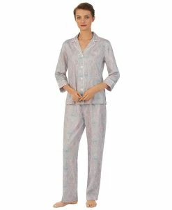Lauren Ralph Lauren Women's Paisley-Print Pajamas Set
