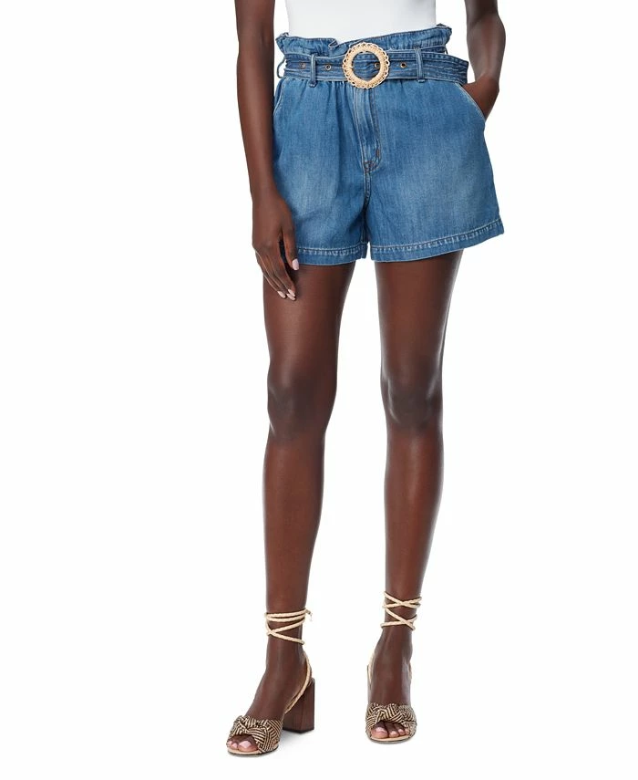 Sam Edelman Women's Kira Paperbag-Waist Jean Shorts 1 Sam Edelman Women's Kira Paperbag-Waist Jean Shorts