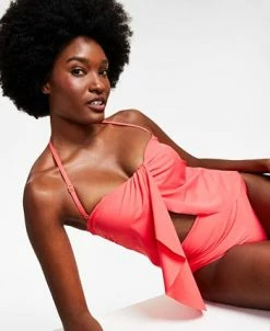 Vince Camuto Strapless Draped Tankini Top 11 Vince Camuto Strapless Draped Tankini Top -White Mark Shop 23675258 fpx