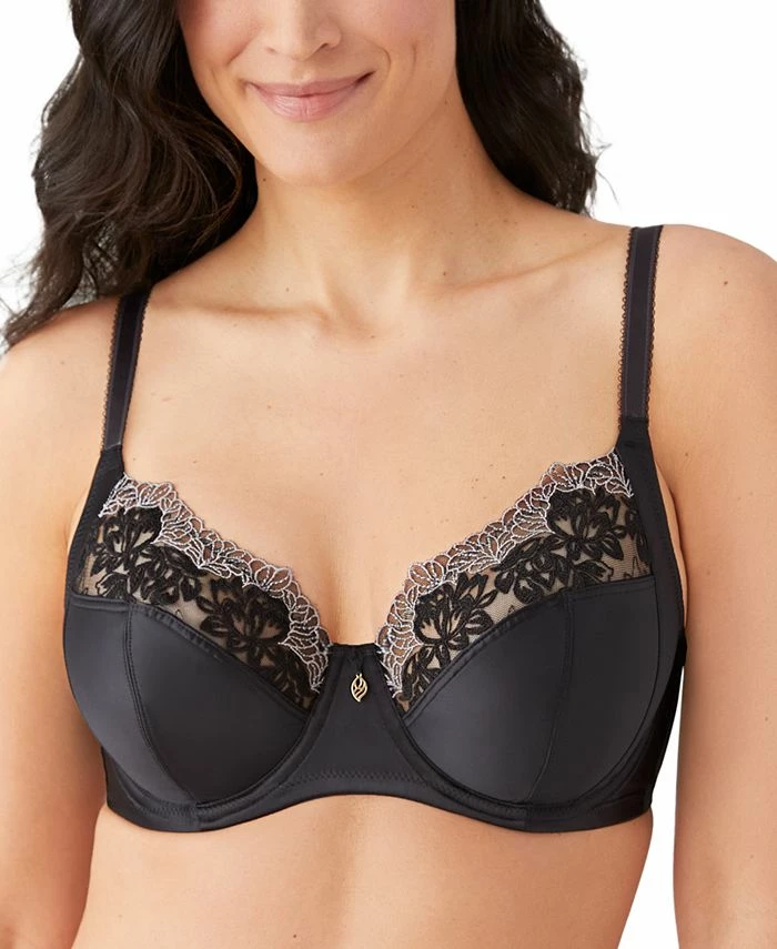Wacoal Men's Side Note Embroidered Underwire Bra 855377 1 Wacoal Men's Side Note Embroidered Underwire Bra 855377