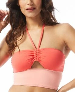 Vince Camuto Women's Bandeau-Style Cropped Tie-Back Bikini Top