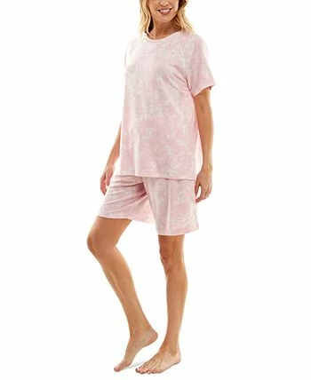 Roudelain Women's Printed Bermuda Shorts Pajama Set 3 Roudelain Women's Printed Bermuda Shorts Pajama Set - Image 3