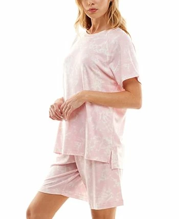 Roudelain Women's Printed Bermuda Shorts Pajama Set 6 Roudelain Women's Printed Bermuda Shorts Pajama Set - Image 6