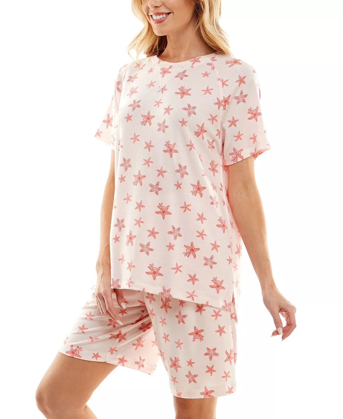 Roudelain Women's Printed Bermuda Shorts Pajama Set 10 Roudelain Women's Printed Bermuda Shorts Pajama Set - Image 10