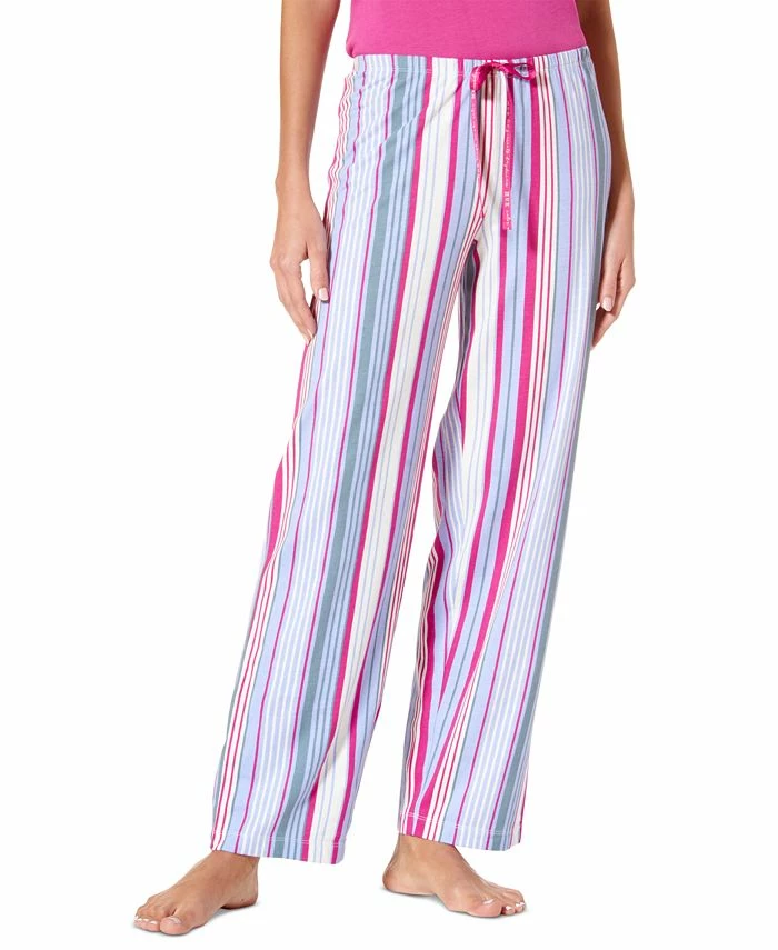 Hue Women's Side By Side Stripe Knit Pajama Pants 1 Hue Women's Side By Side Stripe Knit Pajama Pants