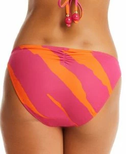 Sanctuary Women's Bias Stripe Tunnel Side-Tie Hipster Bikini Bottoms -White Mark Shop 23774951 fpx
