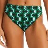 Sanctuary Women's Printed Geo-Wave High-Rise Swim Bottoms