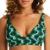Sanctuary Women's Geo Wave V-Neck Bikini Top