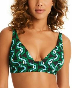 Sanctuary Women's Geo Wave V-Neck Bikini Top 7 Sanctuary Women's Geo Wave V-Neck Bikini Top -White Mark Shop 23775575 fpx