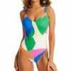 Sanctuary Women's Printed High-Leg One-Piece Swimsuit
