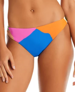 Sanctuary Women's Printed Multi-Scape Cinched-Back Hipster Bikini Bottoms -White Mark Shop 23776211 fpx