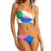Sanctuary Women's Multi Scape Cutout Bikini Top & Multi Scape Hipster Bikini Bottoms