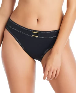 Bleu By Rod Beattie Women's A Fine Line Stitched Buckle-Front Hipster Bikini Bottoms -White Mark Shop 23778789 fpx