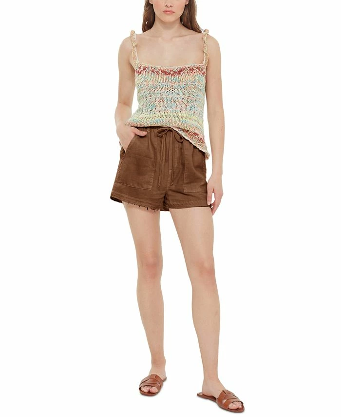 Black Tape Women's Tie-Waist Patch-Pocket Shorts 1 Black Tape Women's Tie-Waist Patch-Pocket Shorts