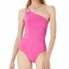 Michael Kors Embellished One-Shoulder Underwire One-Piece Swimsuit