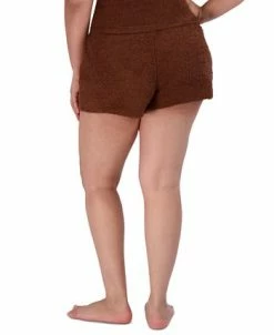 Steve Madden Women's Pull-On Chenille Sleep Shorts -White Mark Shop 23899377 fpx