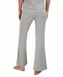 Steve Madden Women's Ribbed Flare-Leg Sleep Pants -White Mark Shop 23899407 fpx