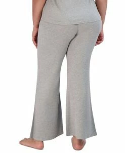 Steve Madden Women's Ribbed Flare-Leg Sleep Pants -White Mark Shop 23899419 fpx