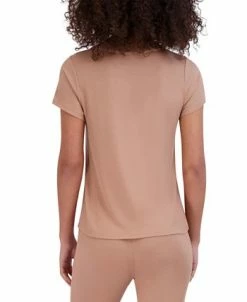 Steve Madden Women's Ribbed Short-Sleeve Baby Tee -White Mark Shop 23899468 fpx