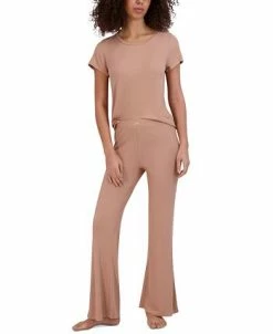 Steve Madden Women's Ribbed Short-Sleeve Baby Tee -White Mark Shop 23899697 fpx