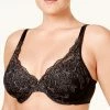 Playtex Love My Curves Side-Smoothing Embroidered Underwire Bra 4513