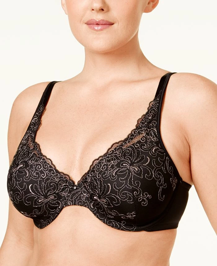 Playtex Love My Curves Side-Smoothing Embroidered Underwire Bra 4513 1 Playtex Love My Curves Side-Smoothing Embroidered Underwire Bra 4513