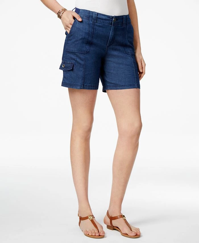 Style & Co Women's Comfort-Waist Cargo Shorts, Created For Macy's 1 Style & Co Women's Comfort-Waist Cargo Shorts, Created For Macy's