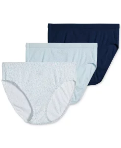Jockey Elance Cotton French Cut Underwear 3-Pk 1541, Extended Sizes -White Mark Shop 8903554 fpx