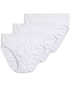 Jockey Elance Cotton French Cut Underwear 3-Pk 1541, Extended Sizes -White Mark Shop 8903556 fpx