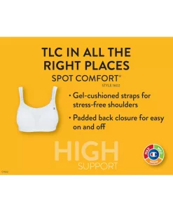 Champion Spot Comfort Wireless High Impact Sports Bra 1602, Up To DDD -White Mark Shop 9547173 fpx