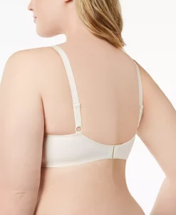 Lilyette Minimizer Plunge Into Comfort Keyhole Underwire Bra 904 -White Mark Shop 9564997 fpx