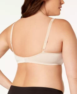 Lilyette Minimizer Plunge Into Comfort Keyhole Underwire Bra 904 -White Mark Shop 9749787 fpx