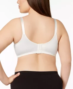 Bali Double Support Tailored Wireless Lace Up Front Bra 3820 13 Bali Double Support Tailored Wireless Lace Up Front Bra 3820 -White Mark Shop 9750716 fpx