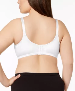 Bali Double Support Tailored Wireless Lace Up Front Bra 3820 15 Bali Double Support Tailored Wireless Lace Up Front Bra 3820 -White Mark Shop 9750721 fpx