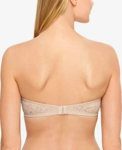 B.TEMPT'D Modern Method Strapless Picot-Trimmed Bra 954217 10 B.TEMPT'D Modern Method Strapless Picot-Trimmed Bra 954217 -White Mark Shop 9856131 fpx