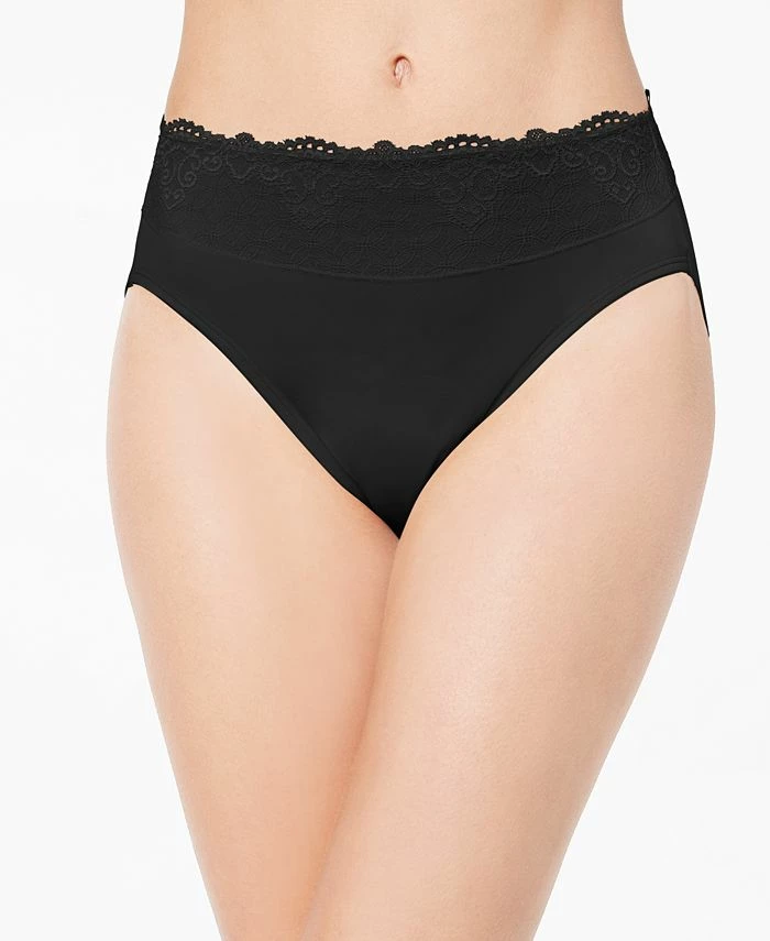 Bali Women's Passion For Comfort Hi Cut Lace-Waist Underwear DFPC62 1 Bali Women's Passion For Comfort Hi Cut Lace-Waist Underwear DFPC62